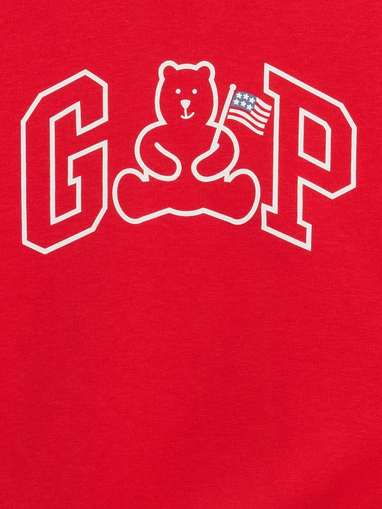 Gap Red Logo Relaxed Crew Neck Sweatshirt (6mths-5yrs) (6mths-5yrs) - Image 3 of 3