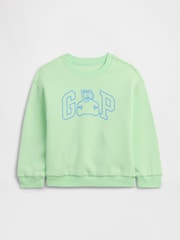 Gap Green Logo Relaxed Crew Neck Sweatshirt (6mths-5yrs) (6mths-5yrs) - Image 1 of 3
