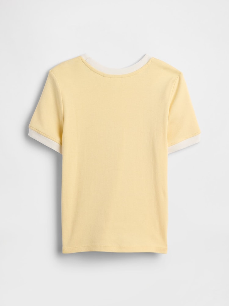 Gap Yellow Hello Kitty Oversized Graphic Short Sleeve T-Shirt (4-13yrs) - Image 2 of 3