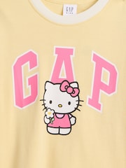 Gap Yellow Hello Kitty Oversized Graphic Short Sleeve T-Shirt (4-13yrs) - Image 3 of 3