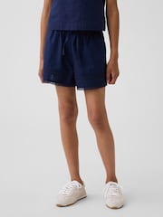 Gap Blue Linen-Cotton Lace-Trim Easy Shorts (4-13yrs) - Image 1 of 5