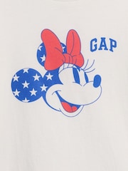 Hvid Minnie Mouse - Gap Disney Graphic T-shirt (6mdr.-5år) - Billede 3 af 3
