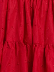 Gap Red Mixed Media Tiered Vest Dress (4-13yrs) - Image 4 of 4