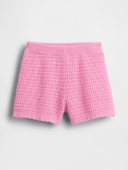 Gap Pink Crochet Pull On Shorts (6mths-5yrs) - Image 2 of 4