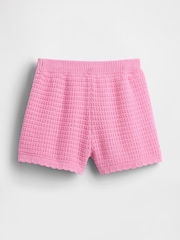 Gap Pink Crochet Pull On Shorts (6mths-5yrs) - Image 3 of 4