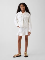 Gap White Eyelet Denim Jacket (4-13yrs) - Image 3 of 5