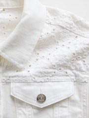 Gap White Eyelet Denim Jacket (4-13yrs) - Image 5 of 5