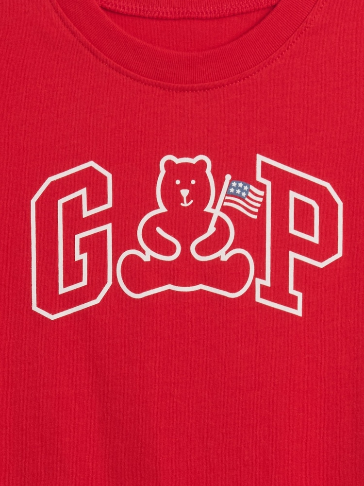 Gap Red Graphic Short Sleeve T-Shirt (0mths-5yrs) - Image 3 of 3