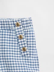 Gap Blue Gingham Sailor Gingham Denim Pull On Shorts (6mths-5yrs) - Image 4 of 4