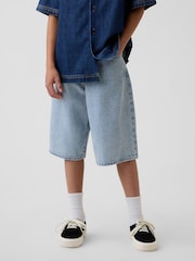 Gap Light Wash Baggy Denim Jorts Shorts (5-13yrs) - Image 1 of 5
