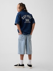Gap Light Wash Baggy Denim Jorts Shorts (5-13yrs) - Image 2 of 5