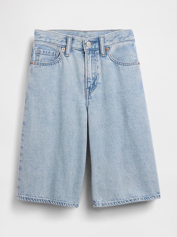 Gap Light Wash Baggy Denim Jorts Shorts (5-13yrs) - Image 5 of 5