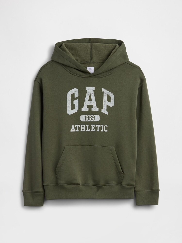 Gap Green Relaxed Logo Hoodie (4-13yrs) (4-13yrs) - Image 1 of 3