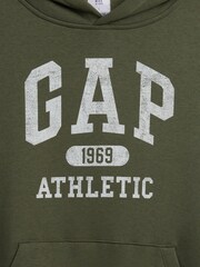 Gap Green Relaxed Logo Hoodie (4-13yrs) (4-13yrs) - Image 3 of 3