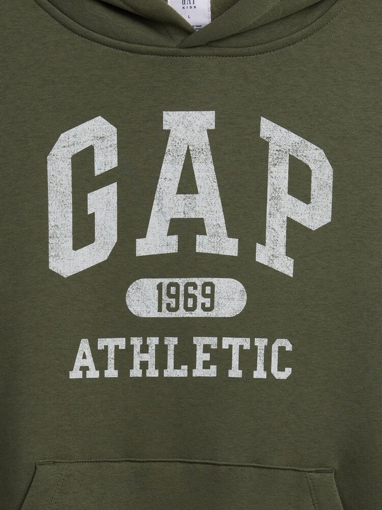 Gap Green Relaxed Logo Hoodie (4-13yrs) (4-13yrs) - Image 3 of 3