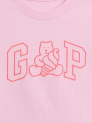 Gap Pink Graphic Short Sleeve T-Shirt (0mths-5yrs) - Image 3 of 3