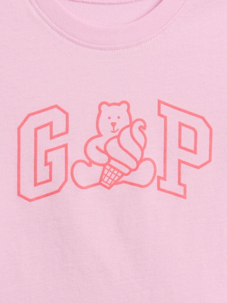 Gap Pink Graphic Short Sleeve T-Shirt (0mths-5yrs) - Image 3 of 3