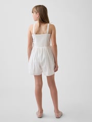 Gap White Lace-Trim Shorts Jumpsuit (4-13yrs) - Image 2 of 4