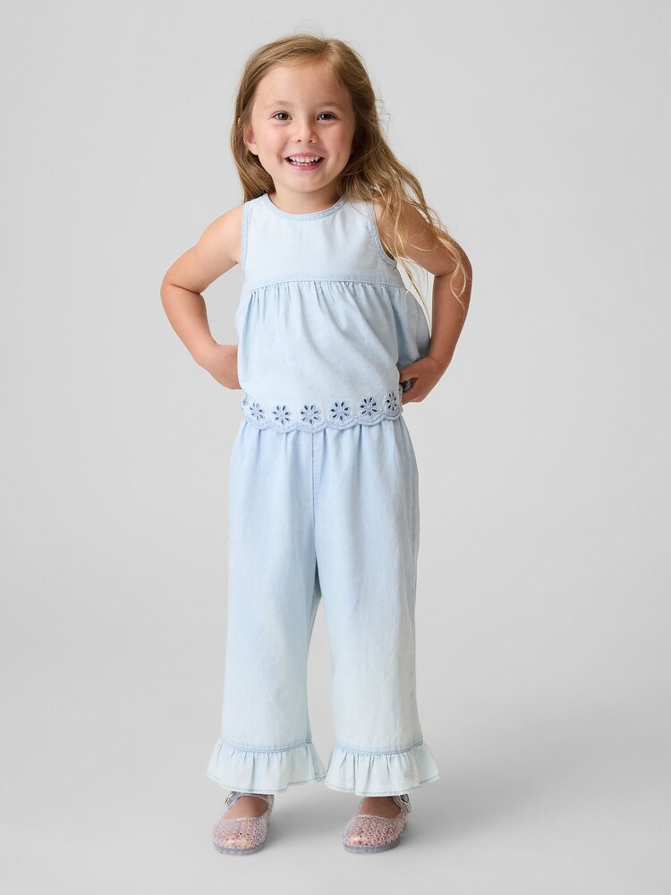 Gap Blue Eyelet Denim Outfit Set (6mths-5yrs) - Image 1 of 4