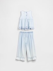 Gap Blue Eyelet Denim Outfit Set (6mths-5yrs) - Image 3 of 4