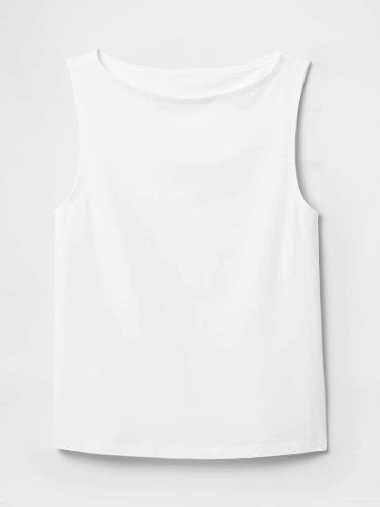 Gap White Boatneck Vest - Image 4 of 4 Gap White Boatneck Vest - Image 4 of 4