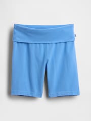 Gap Blue Foldover Cycling Shorts (4-13yrs) - Image 1 of 2