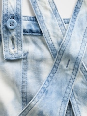 Gap Blue Tie-Dye Denim Relaxed Short Dungarees (4-13yrs) - Image 4 of 4