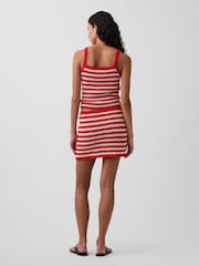 Gap Red Crochet Stripe Easy Mini Skort - Image 2 of 4