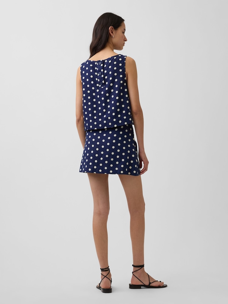 Gap Linen-Blend Mini Skort - Bild 2 von 5