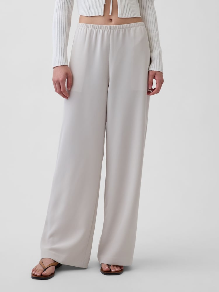 Gris - Gap Easy Wide-Leg Trousers - Imagen 1 de 5