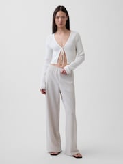 Gris - Gap Easy Wide-Leg Trousers - Imagen 5 de 5