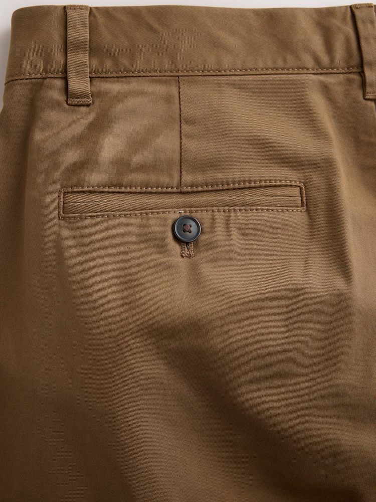 Tan Brown Relaxed Fit Cotton Rich Stretch Chinos - Image 10 of 10 Tan Brown Relaxed Fit Cotton Rich Stretch Chinos - Image 10 of 10