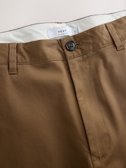 Tan Brown Relaxed Fit Cotton Rich Stretch Chinos - Image 9 of 10