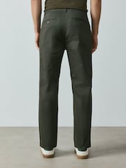 Green Straight Fit Cotton Rich Stretch Chinos - Image 4 of 10