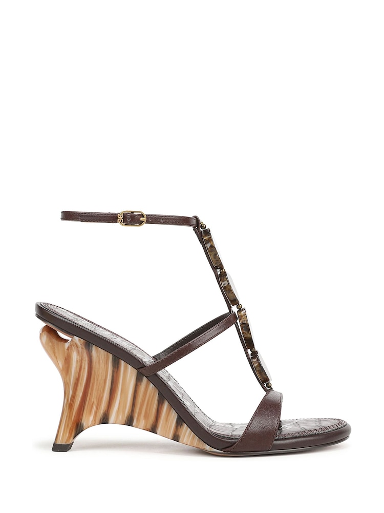 Sam Edelman Brown Massey Regular Fit Strappy Sandals - Image 1 of 7 Sam Edelman Brown Massey Regular Fit Strappy Sandals - Image 1 of 7
