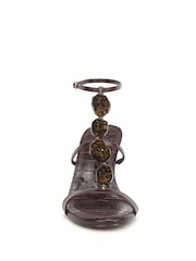 Sam Edelman Brown Massey Regular Fit Strappy Sandals - Image 4 of 7