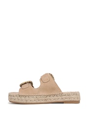 Sam Edelman Brown Tabbey Regular Fit Slides - Image 2 of 7