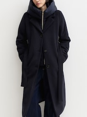 Emme Marella Blue Desiderio Quilted Coat - Image 1 of 4
