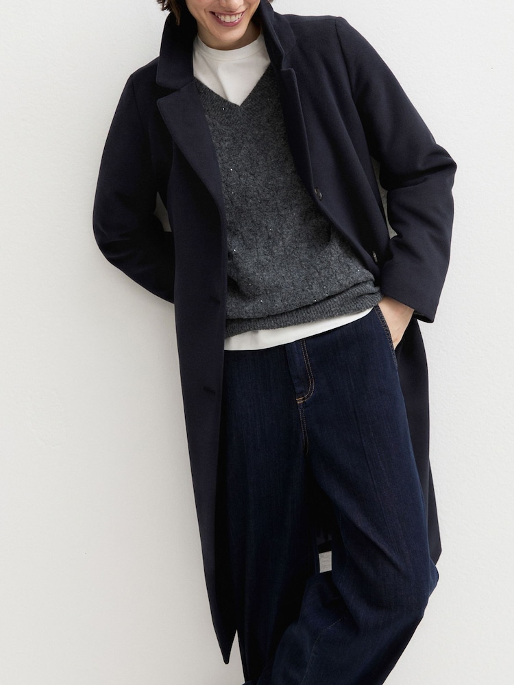 Emme Marella Blue Desiderio Quilted Coat - Image 2 of 4