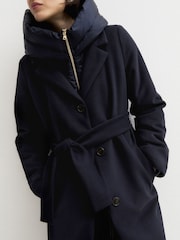 Emme Marella Blue Desiderio Quilted Coat - Image 4 of 4