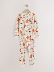 Ecru - Kuscheliges Weihnachts-Pyjama-Set (9 Monate bis 12 Jahre) - Bild 2 von 4
