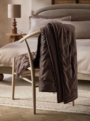 Brown Elsie Velvet Quilted Bedspread - Image 2 of 4