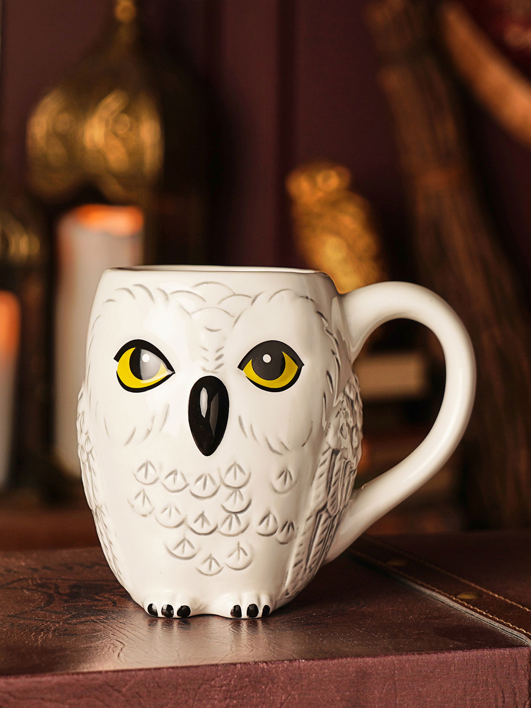 Harry Potter Unisex White Back To Hogwarts 3D Hedwig Mug