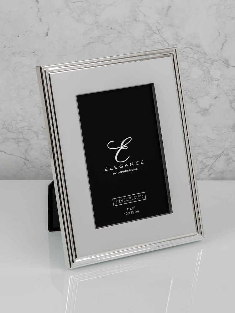 Widdop Silver Silverplated Rib Edge Frame - Image 1 of 5