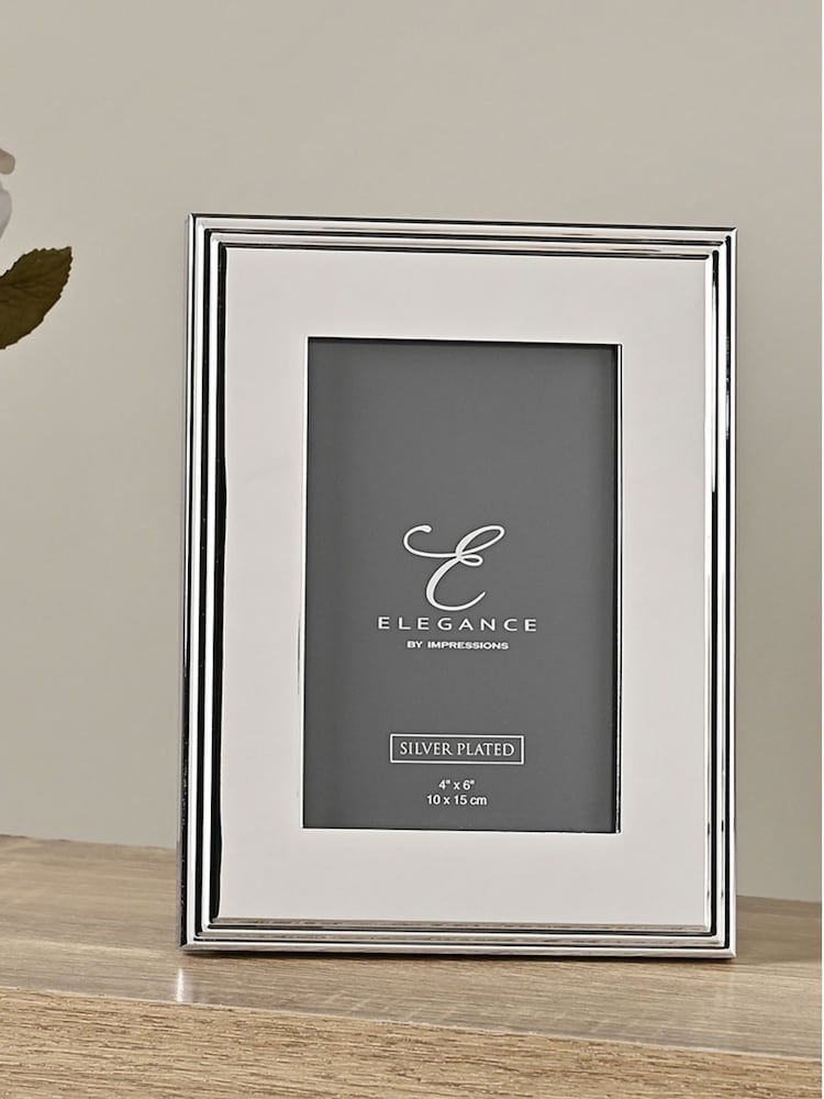 Widdop Silver Silverplated Rib Edge Frame - Image 2 of 5