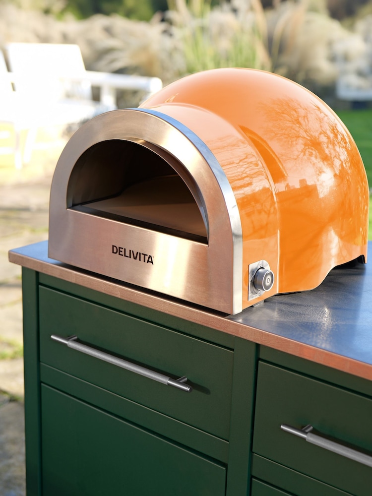 DeliVita Orange Blaze Dual Fuel Pizza Oven - Image 2 of 6 DeliVita Orange Blaze Dual Fuel Pizza Oven - Image 2 of 6
