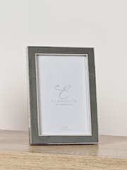 Widdop Grey Metal Plated Faux Shagreen Photo Frame - Image 2 of 5