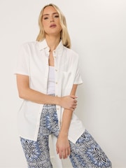 Blanco - Camisa de manga corta de Long Tall Sally - Imagen 1 de 6