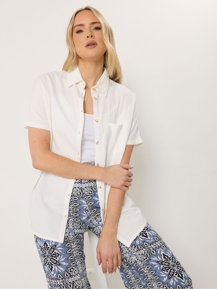 Blanco - Camisa de manga corta de Long Tall Sally - Imagen 1 de 6