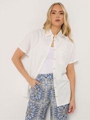 Blanco - Camisa de manga corta de Long Tall Sally - Imagen 2 de 6